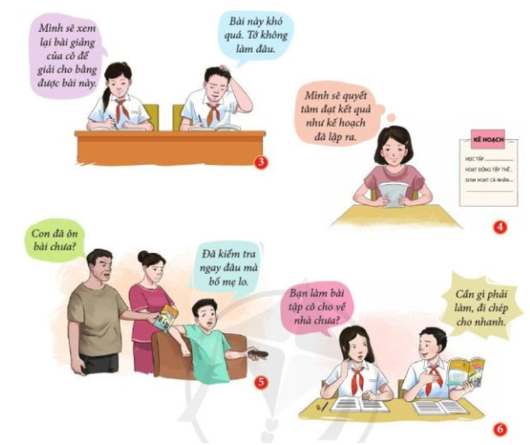 Các em học sinh chia sẻ về mục đích học tập